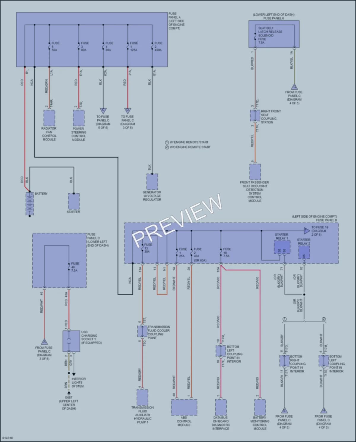 2022 Volkswagen Taos Power Distribution wiring diagram preview