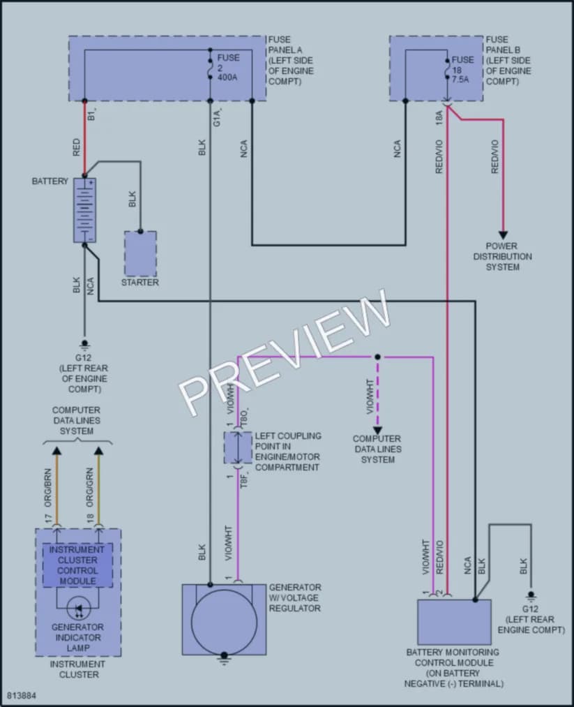 2022 Volkswagen Taos Starting Charging wiring diagram preview