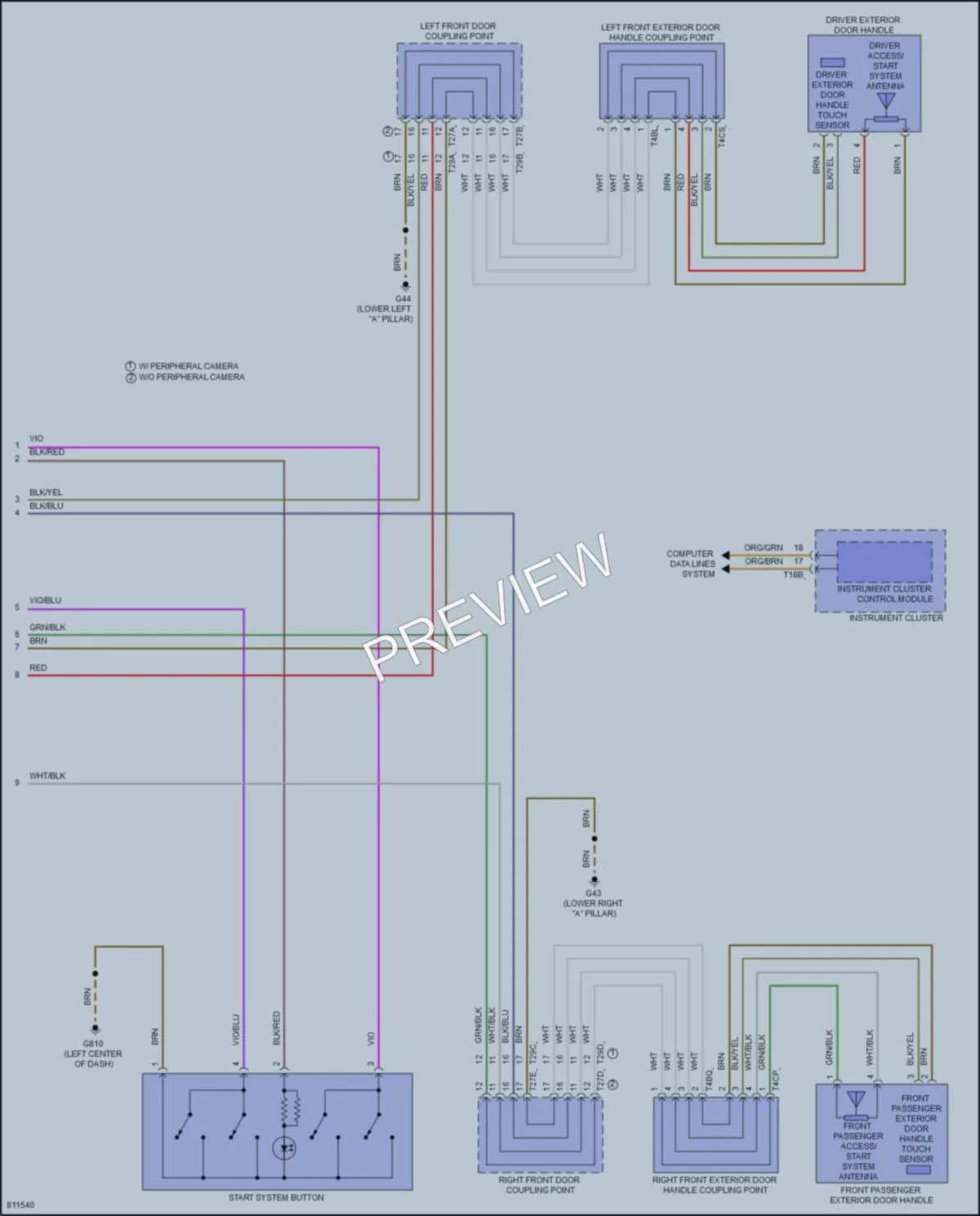2022 Volkswagen Tiguan Anti Theft wiring diagram preview