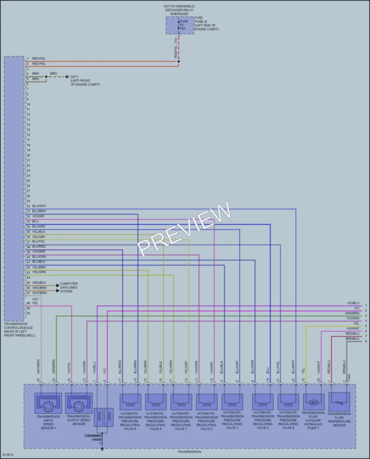 2022 Volkswagen Tiguan Transmission wiring diagram preview