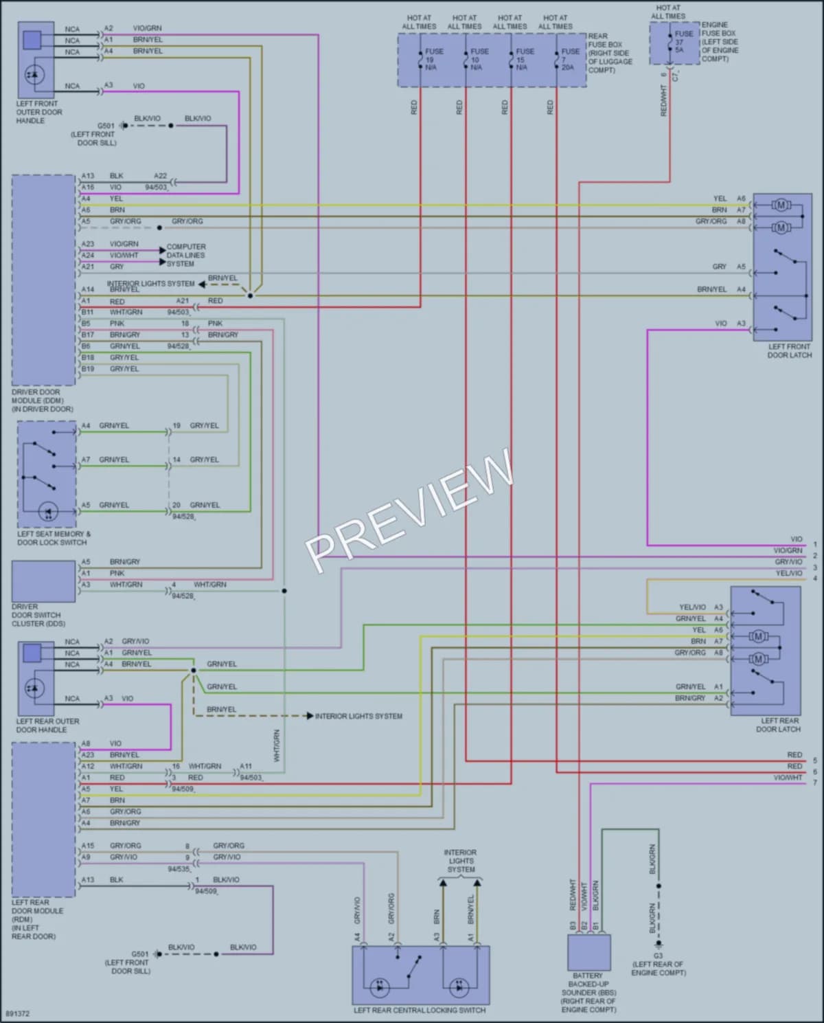 2022 Volvo S60PlugIn Anti Theft wiring diagram preview