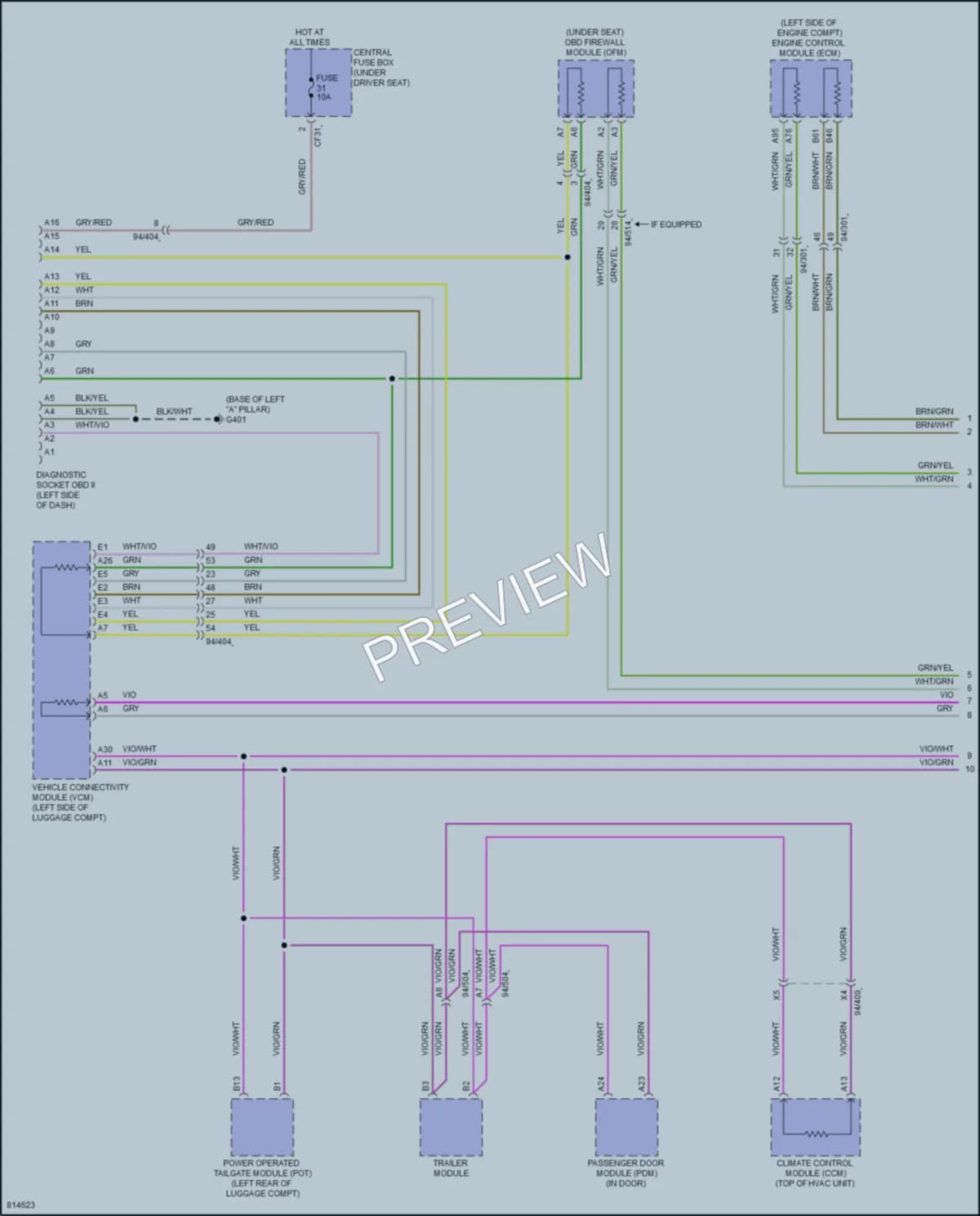 2022 Volvo XC40 Computer Data Lines wiring diagram preview
