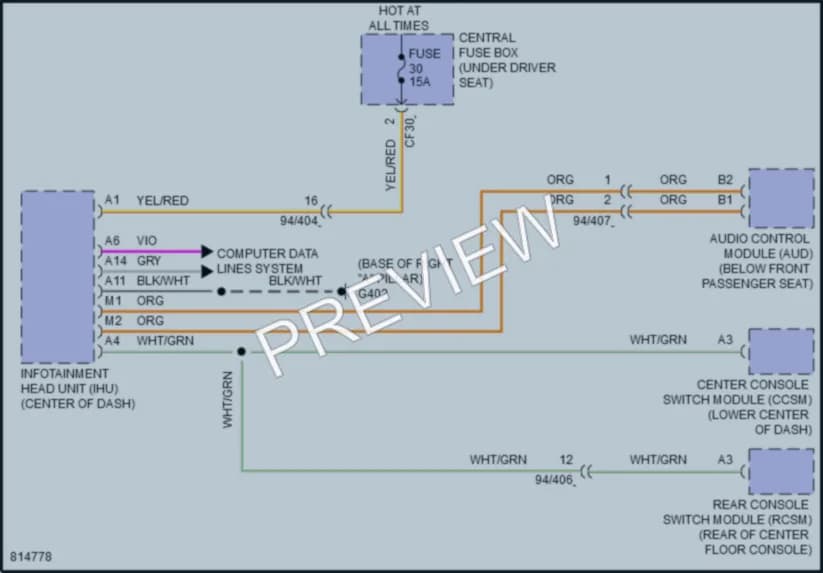 2022 Volvo XC40 Radio wiring diagram preview