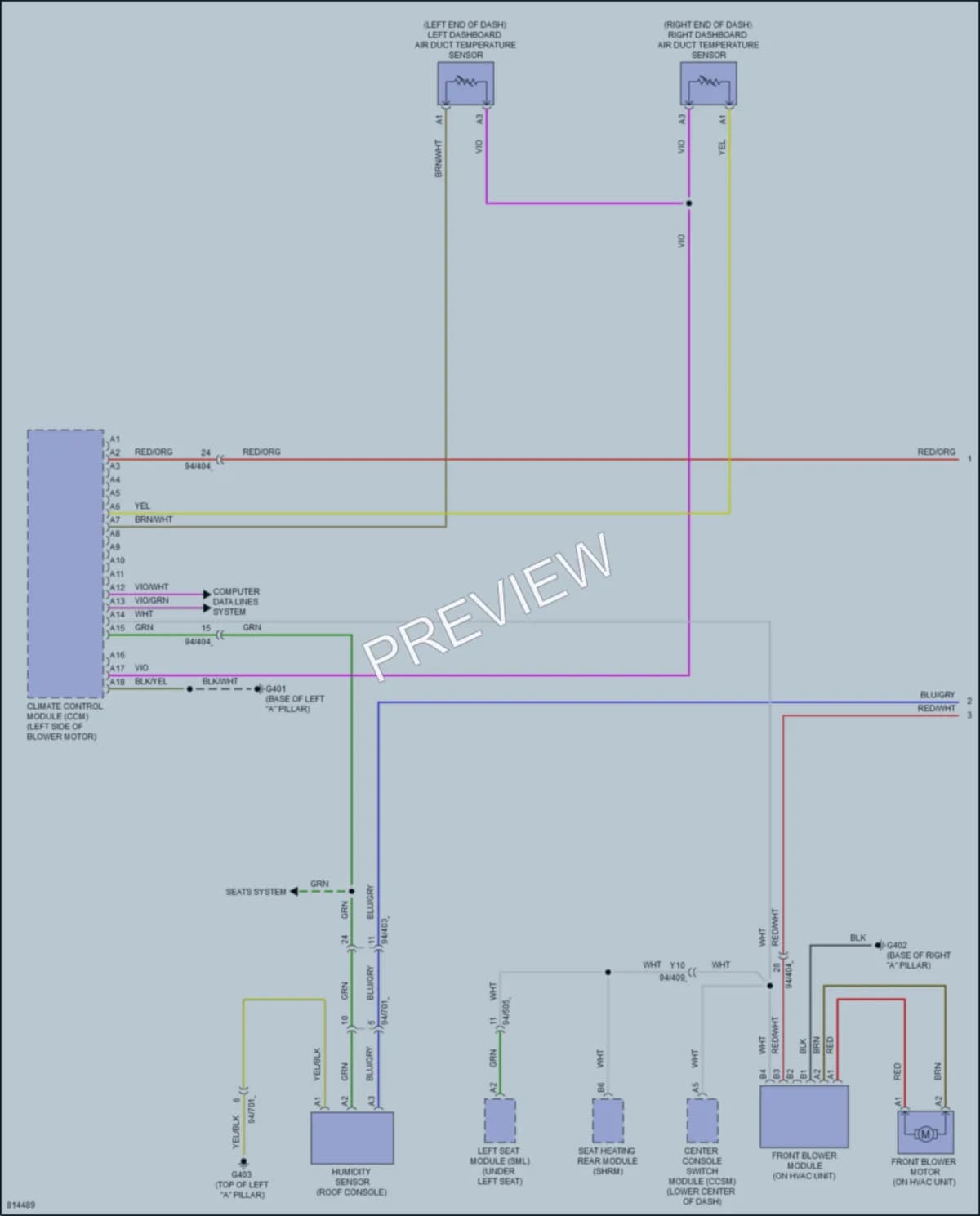 2022 Volvo XC40Electric Air Conditioning wiring diagram preview