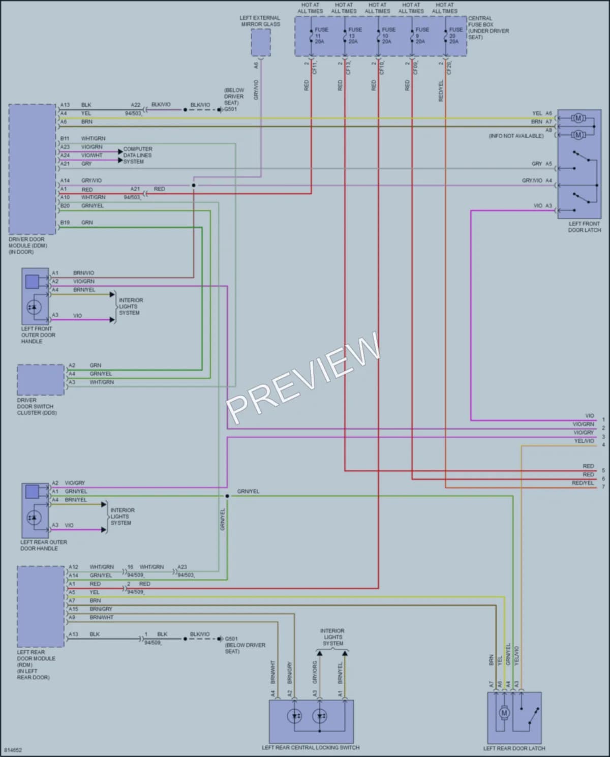 2022 Volvo XC40Electric Anti Theft wiring diagram preview