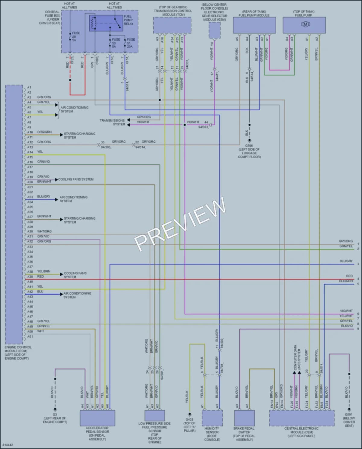 2022 Volvo XC40Electric Engine Performance wiring diagram preview