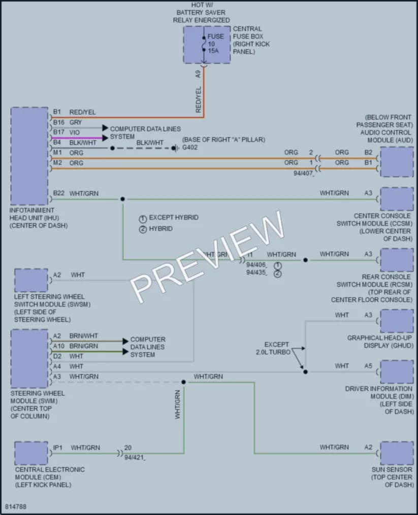 2022 Volvo XC60 Radio wiring diagram preview