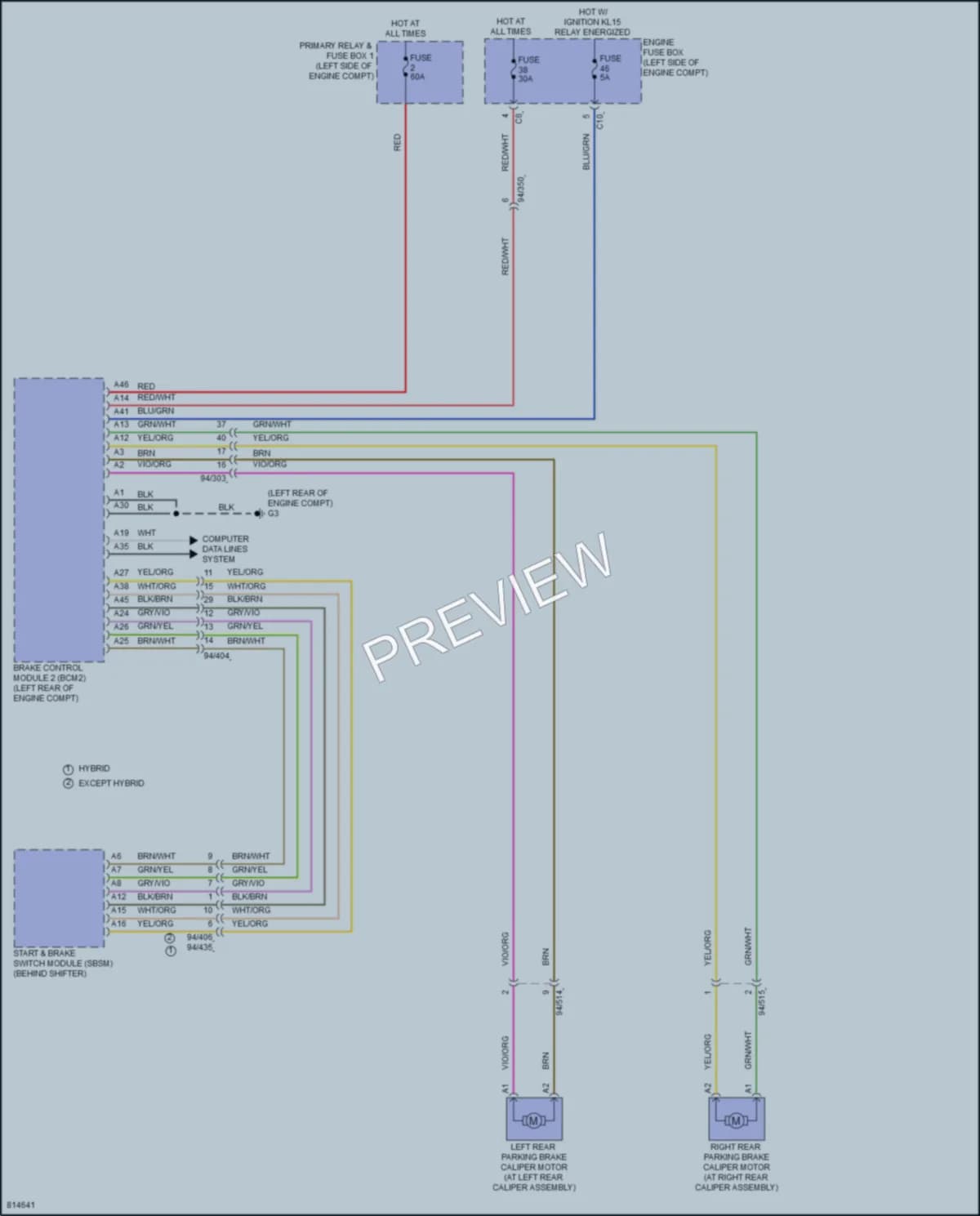 2022 Volvo XC60 Shift Interlock wiring diagram preview