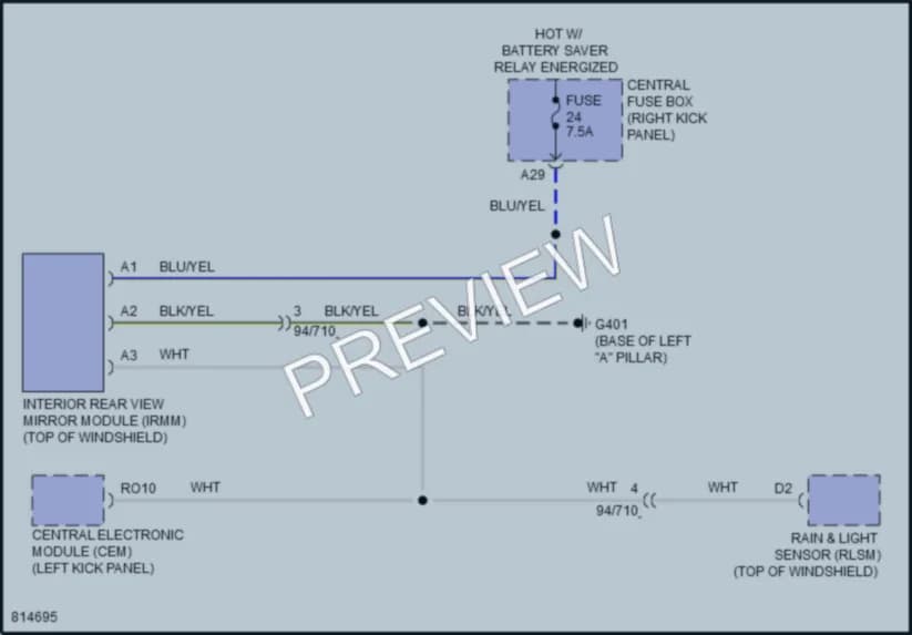 2022 Volvo XC60PlugIn Power Mirrors wiring diagram preview