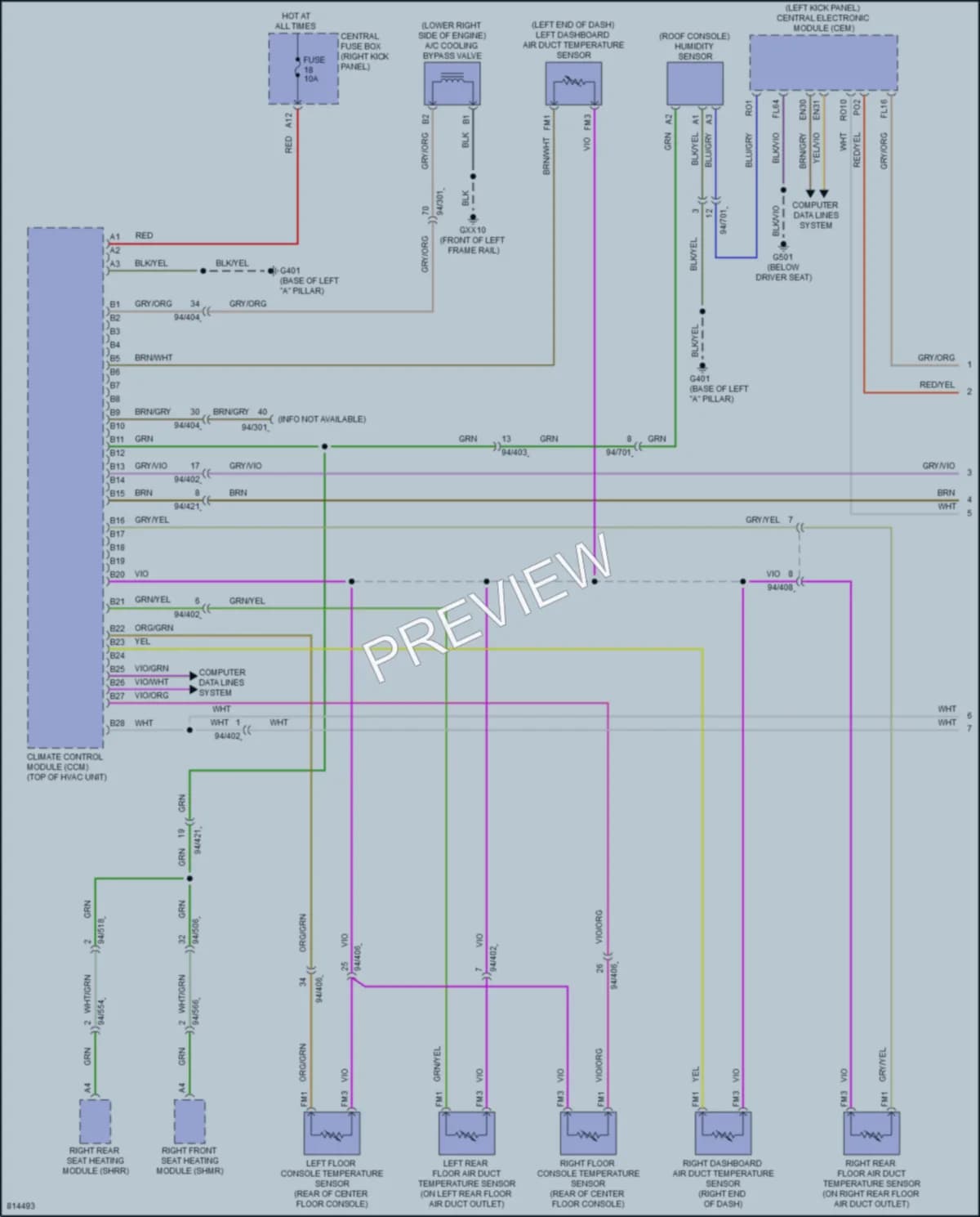2022 Volvo XC90 Air Conditioning wiring diagram preview