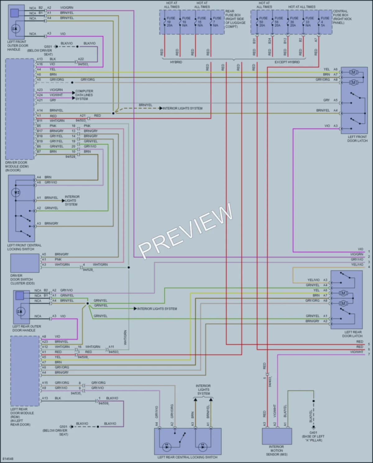2022 Volvo XC90 Anti Theft wiring diagram preview