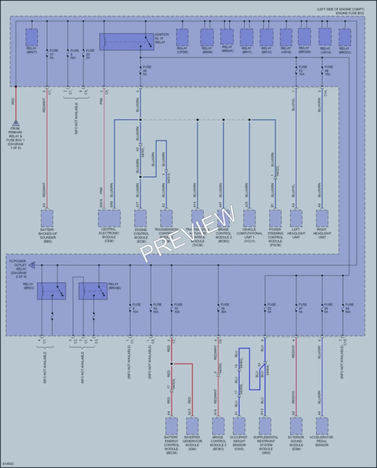 2022 Volvo XC90 Power Distribution wiring diagram preview