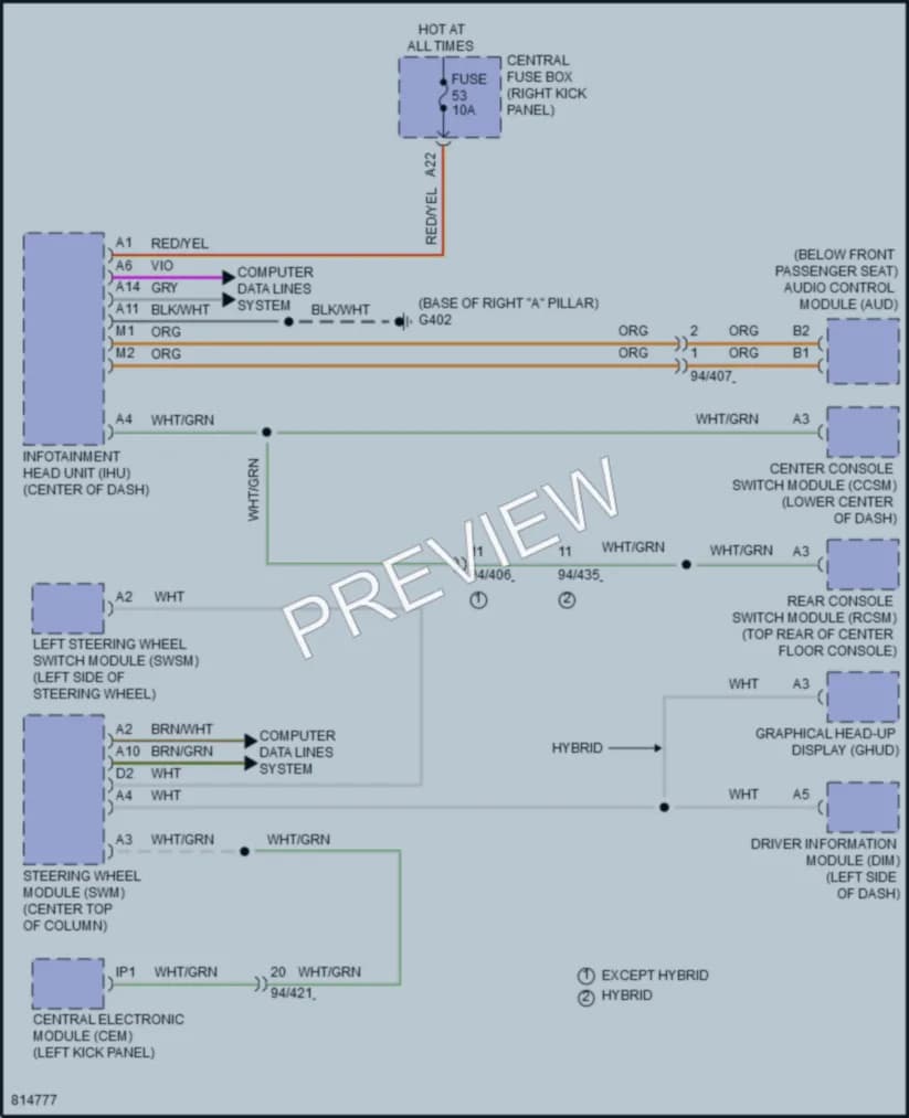 2022 Volvo XC90 Radio wiring diagram preview