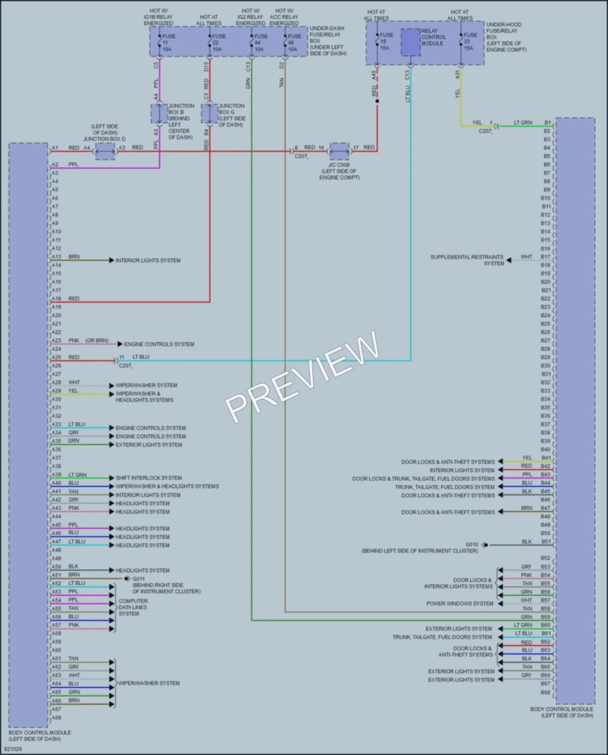 2023 Acura Integra Body Control Modules wiring diagram preview