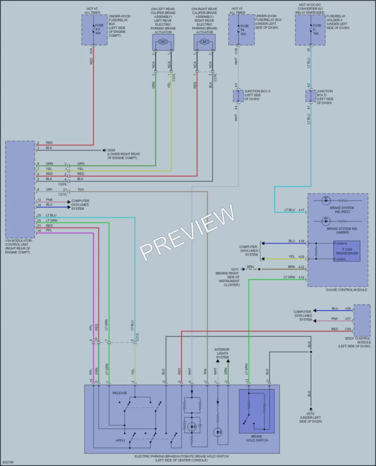 2023 Acura Integra Shift Interlock wiring diagram preview