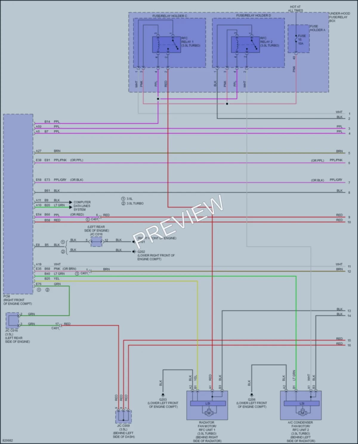 2023 Acura MDX Cooling Fan wiring diagram preview