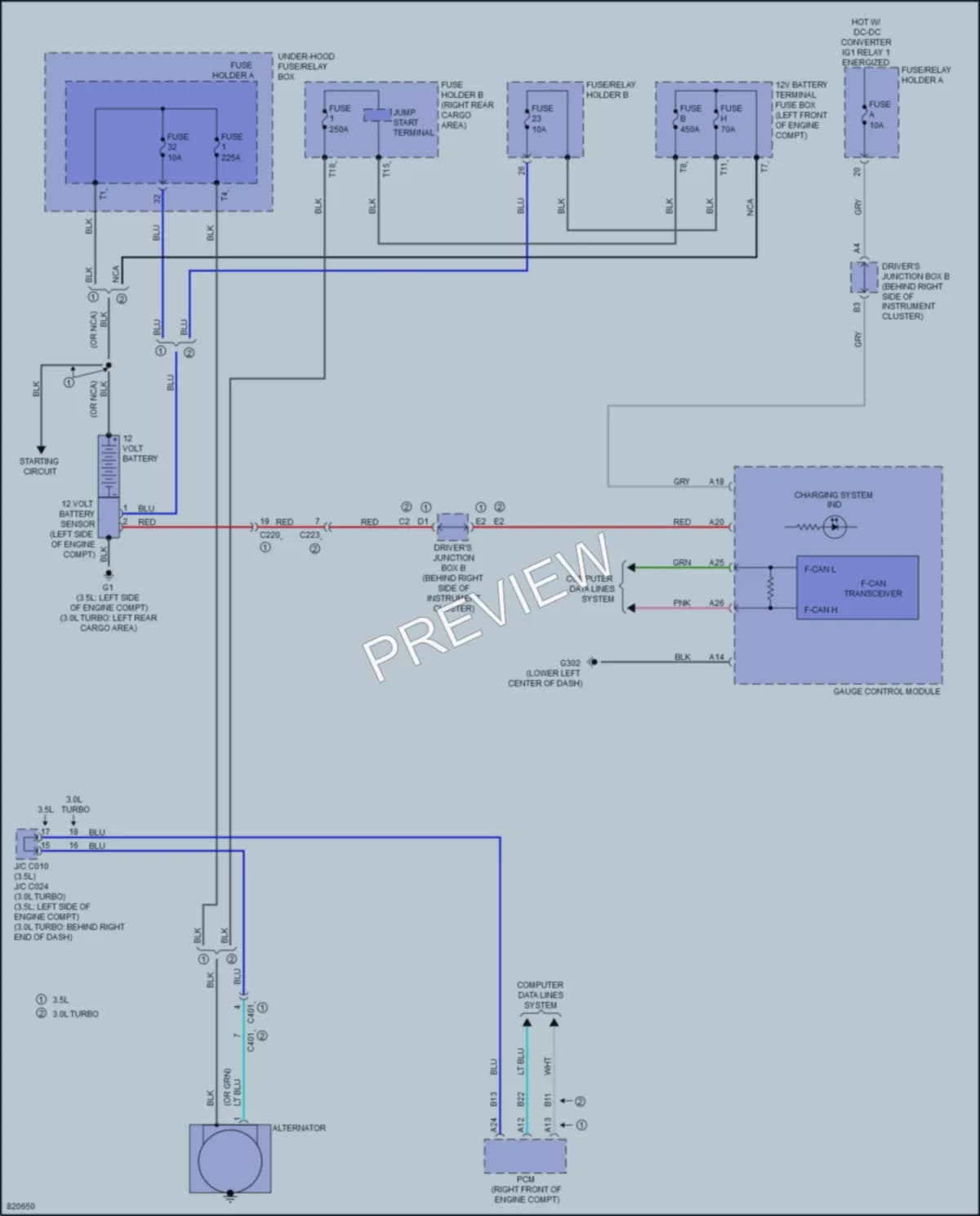 2023 Acura MDX Starting Charging wiring diagram preview