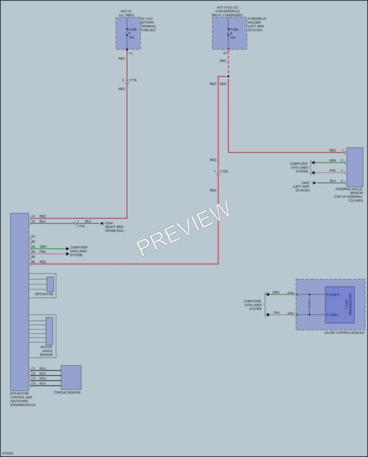 2023 Acura RDX Electronic Power Steering wiring diagram preview