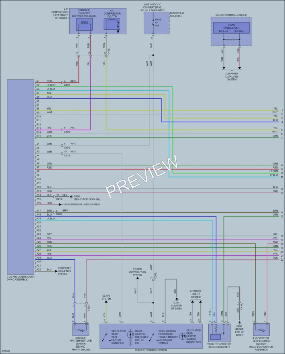 2023 Acura TLX Air Conditioning wiring diagram preview