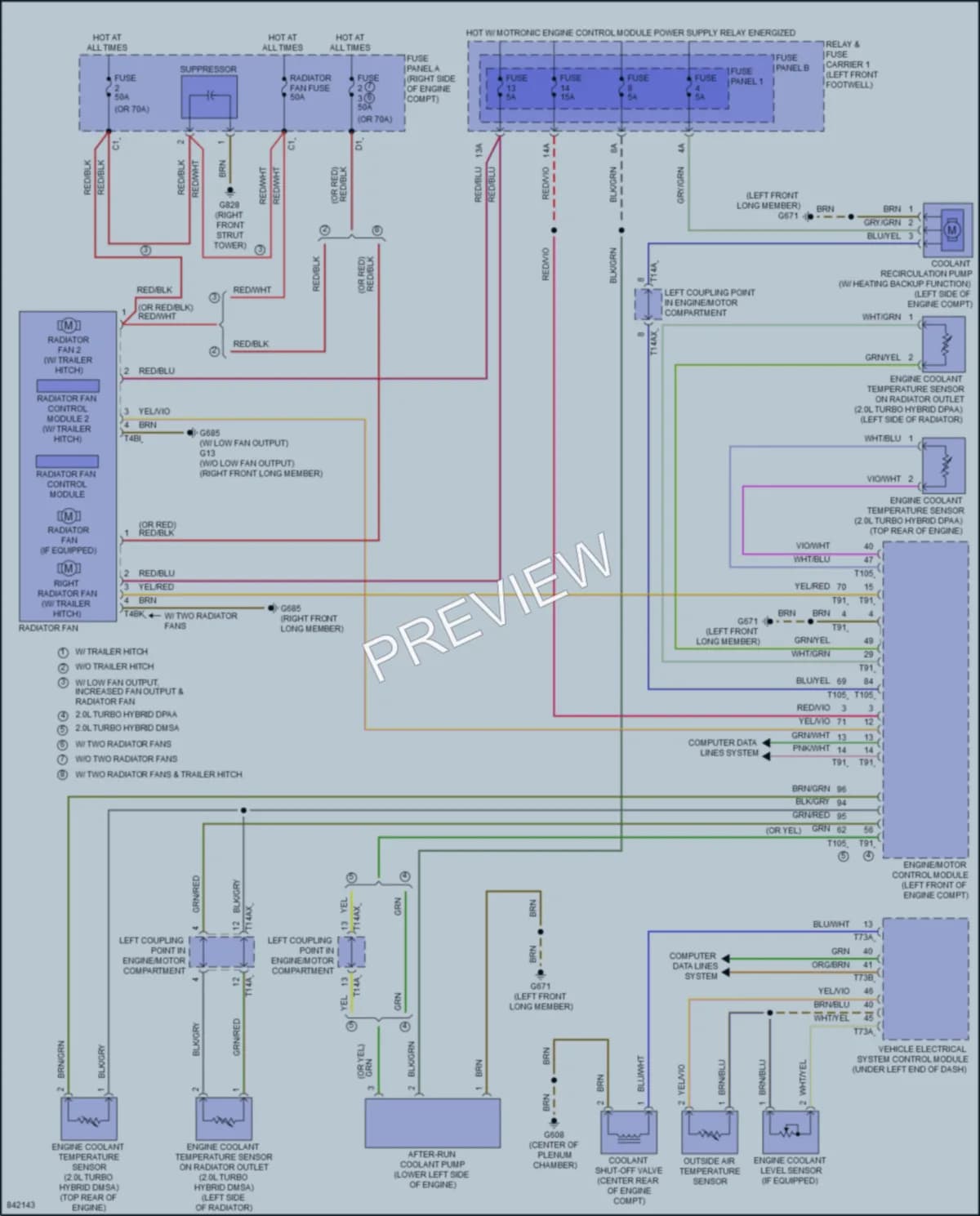2023 Audi A4 Cooling Fan wiring diagram preview