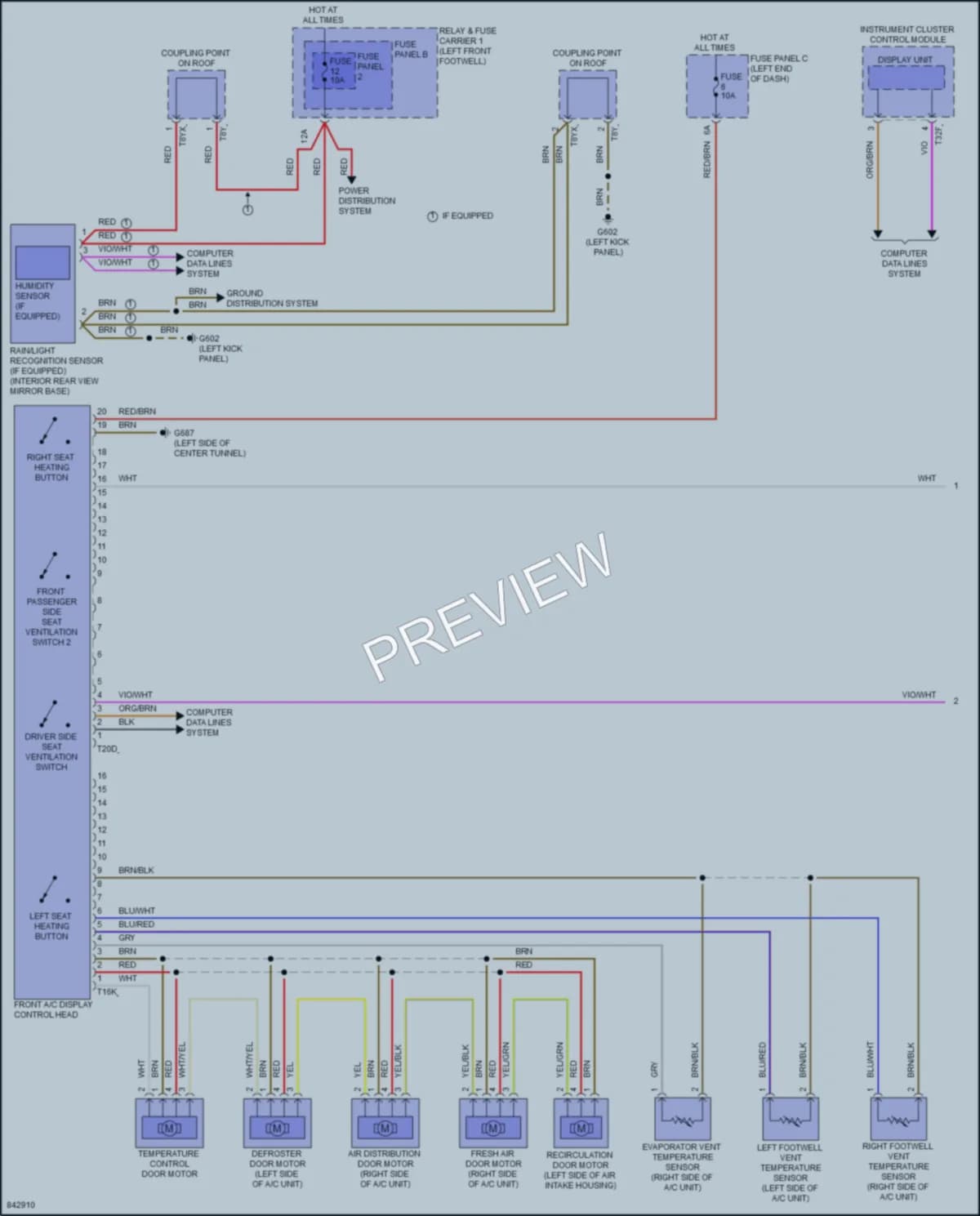 2023 Audi A4allroad Air Conditioning wiring diagram preview