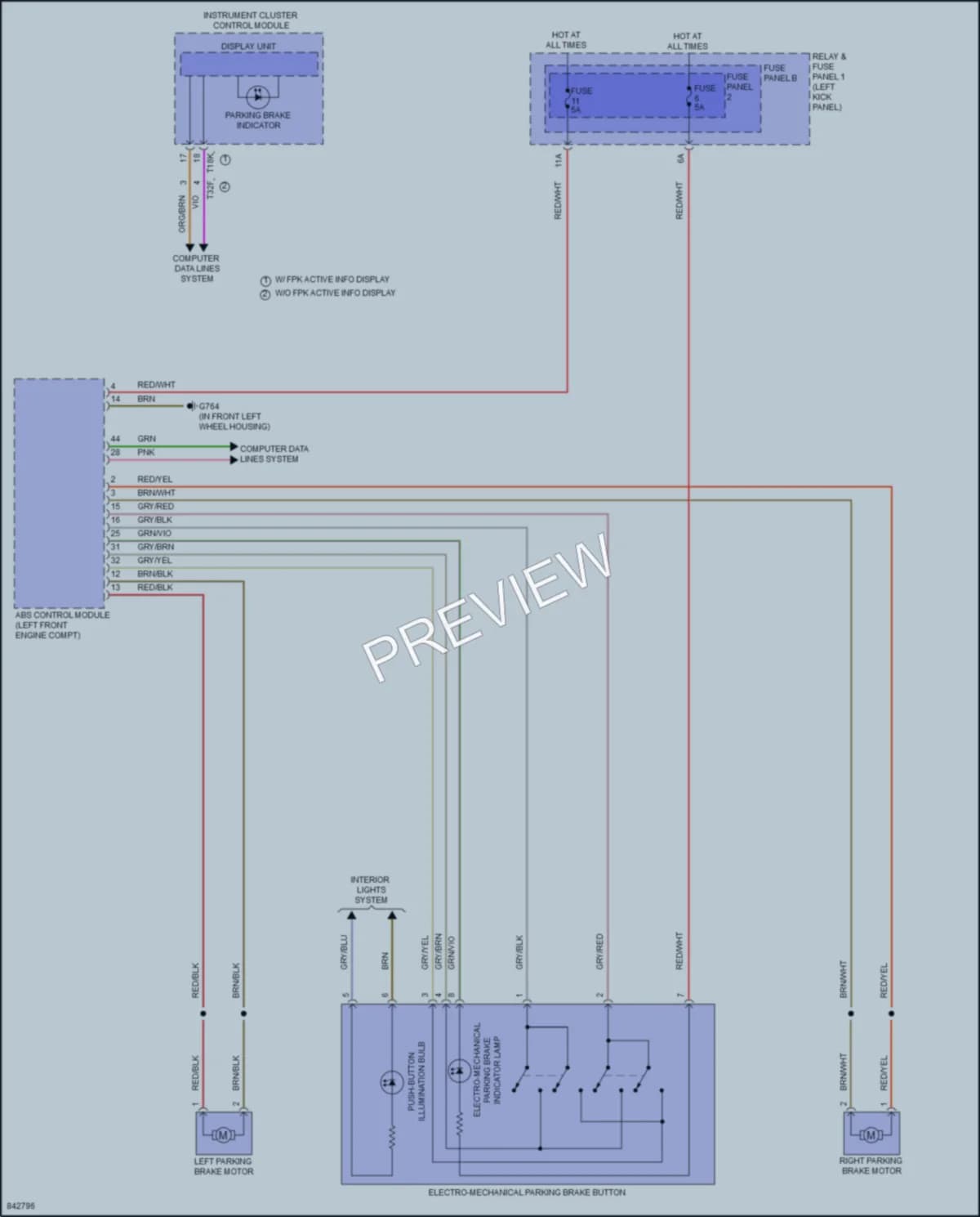 2023 Audi A5 Shift Interlock wiring diagram preview