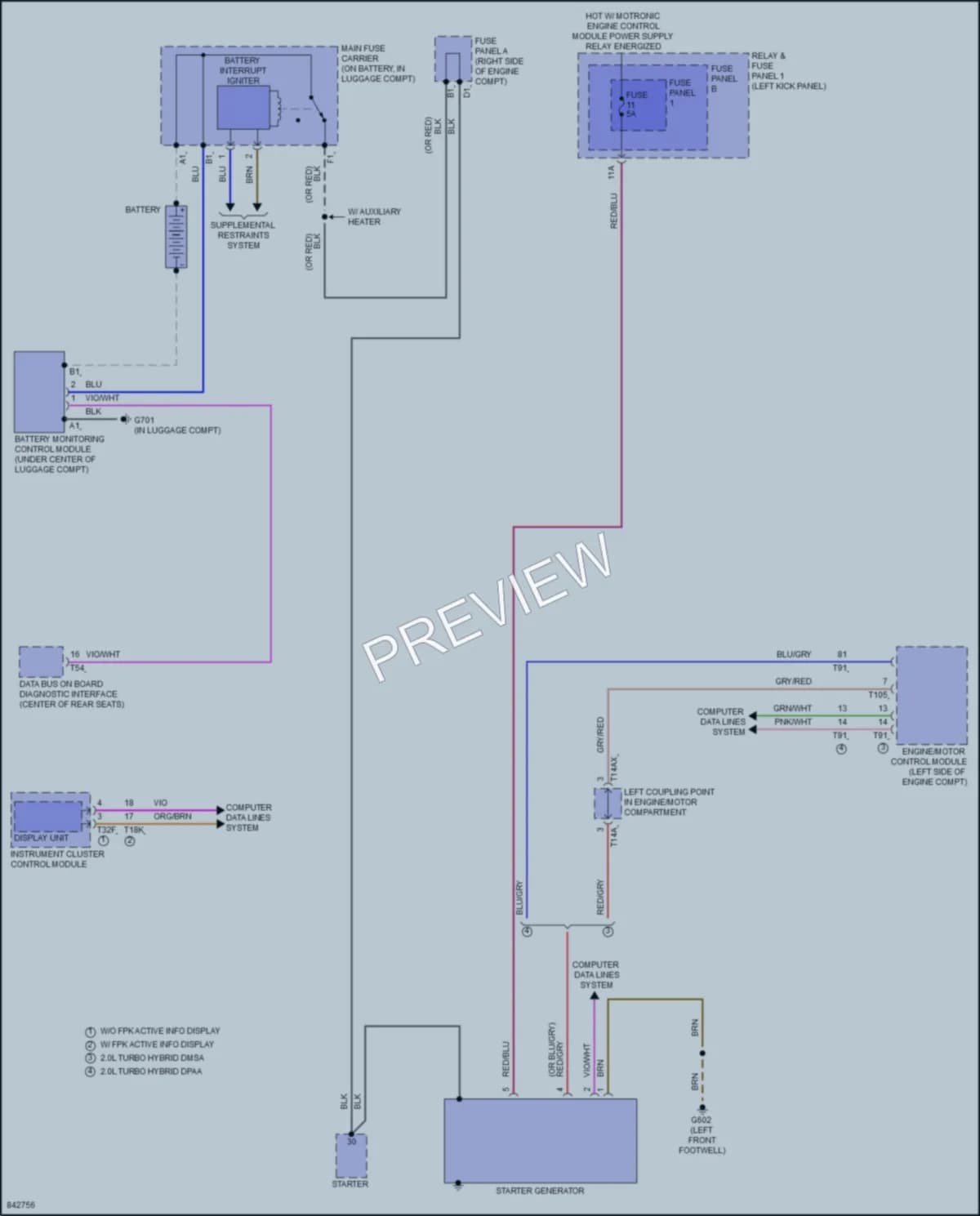 2023 Audi A5 Starting Charging wiring diagram preview
