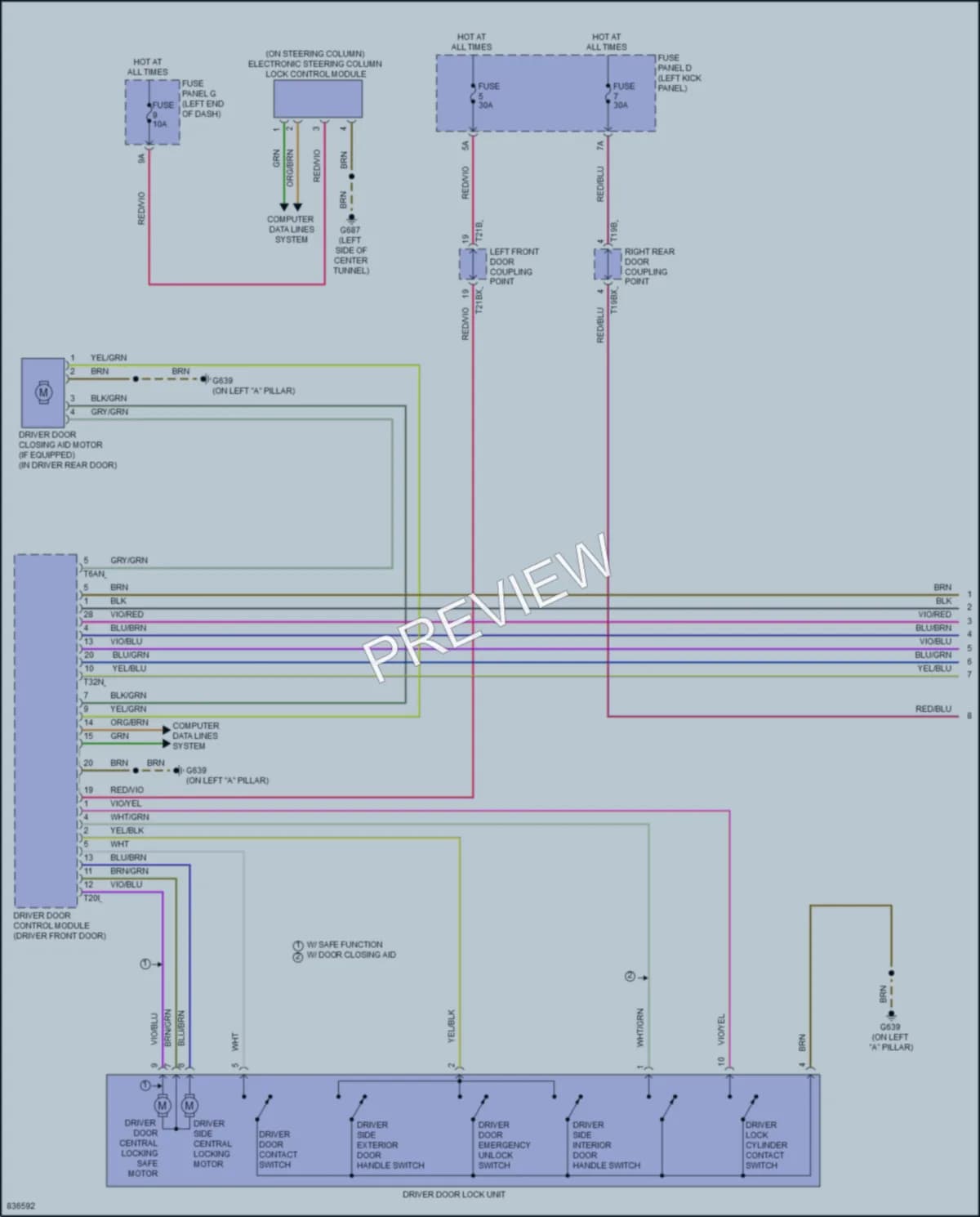2023 Audi A6 Anti Theft wiring diagram preview