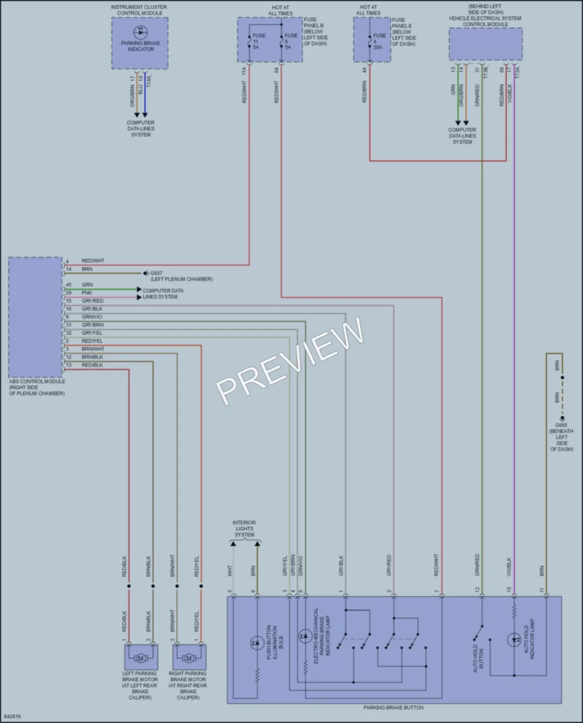 2023 Audi A8L Shift Interlock wiring diagram preview