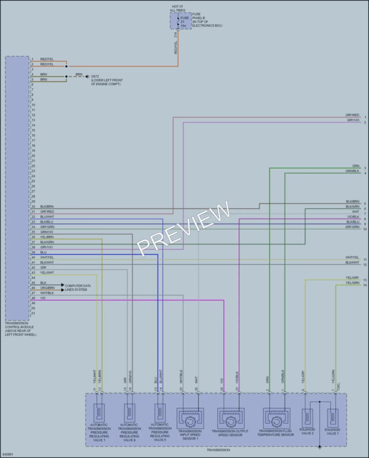 2023 Audi Q3 Transmission wiring diagram preview