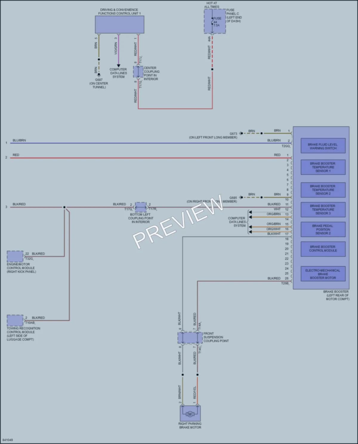 2023 Audi Q4etron Anti Lock Brakes wiring diagram preview