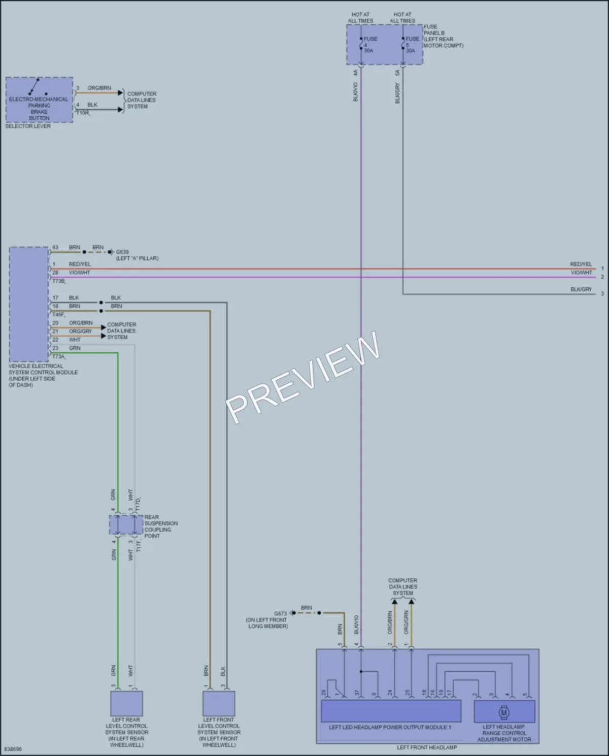 2023 Audi Q4etron Headlights wiring diagram preview
