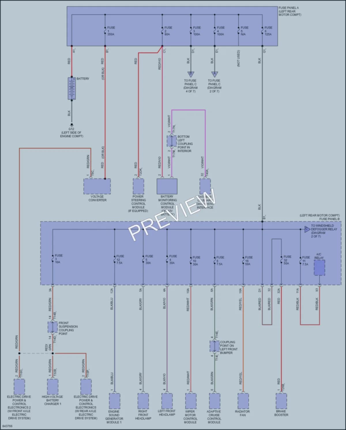 2023 Audi Q4etron Power Distribution wiring diagram preview