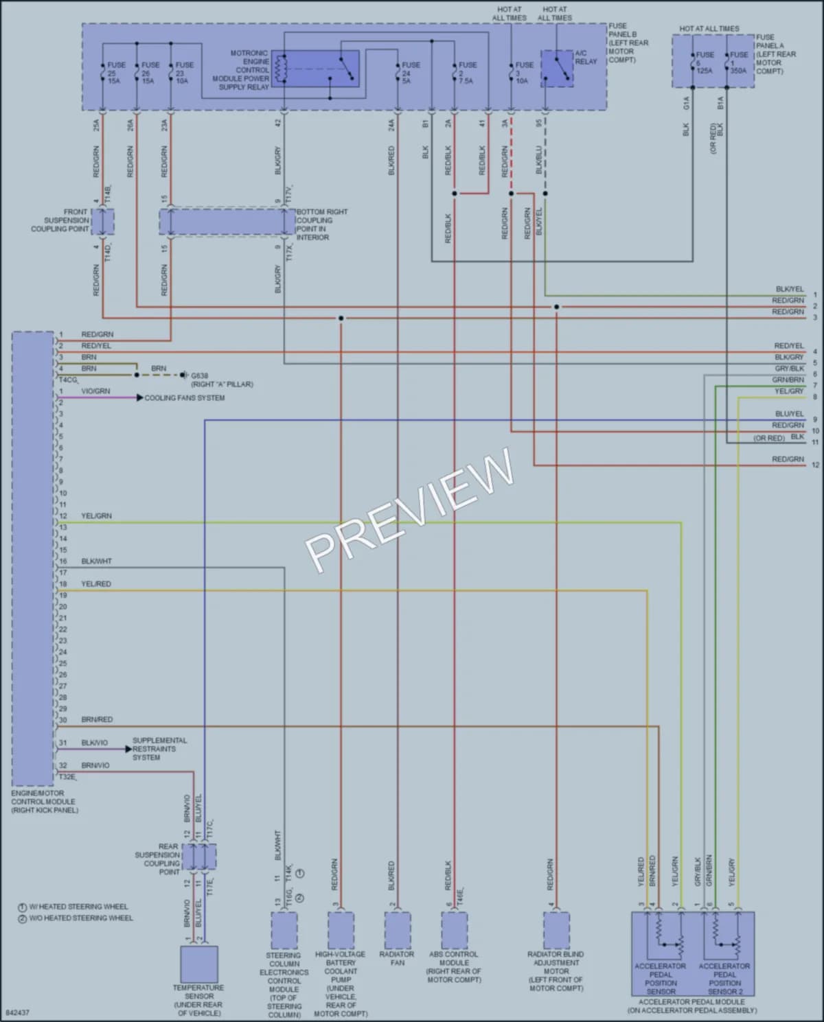 2023 Audi Q4etronSportback Engine Performance wiring diagram preview
