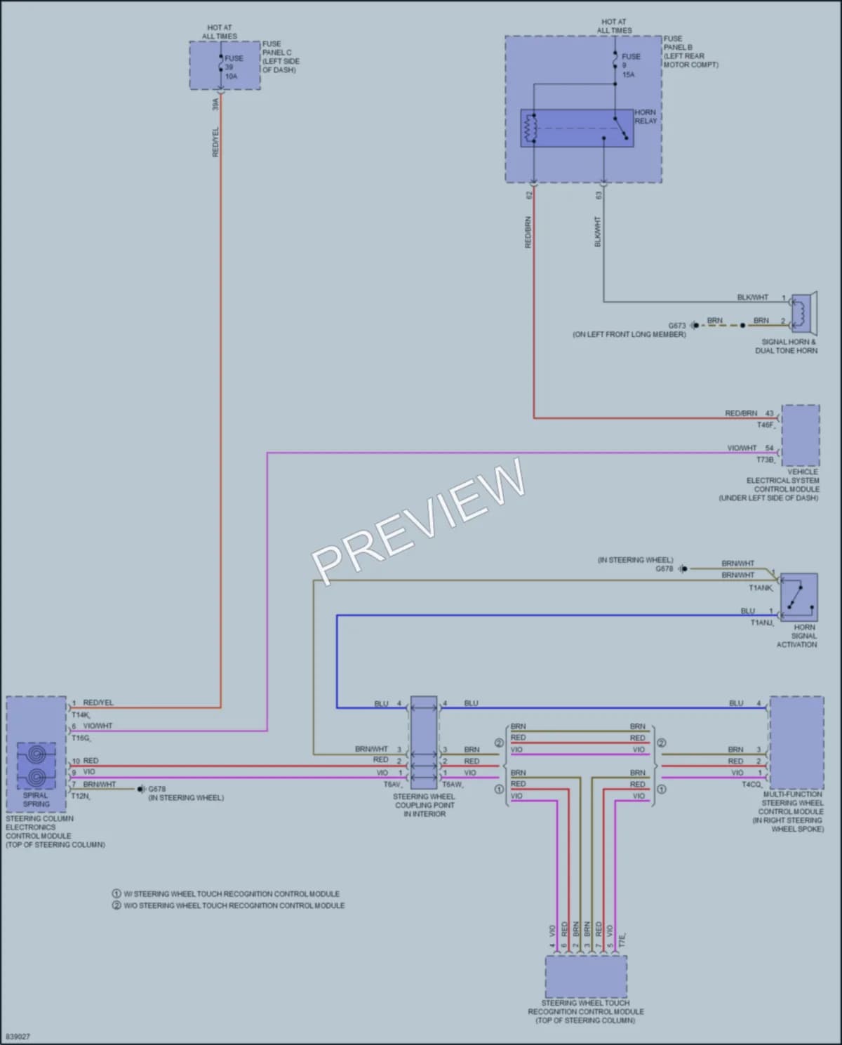 2023 Audi Q4etronSportback Horn wiring diagram preview
