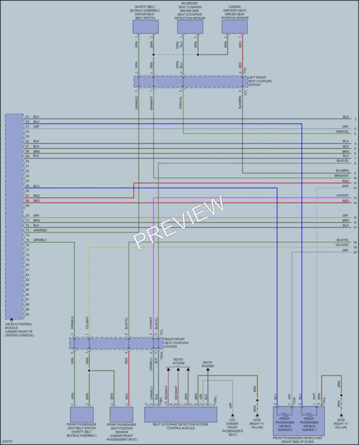 2023 Audi Q4etronSportback Supplemental Restraints wiring diagram preview