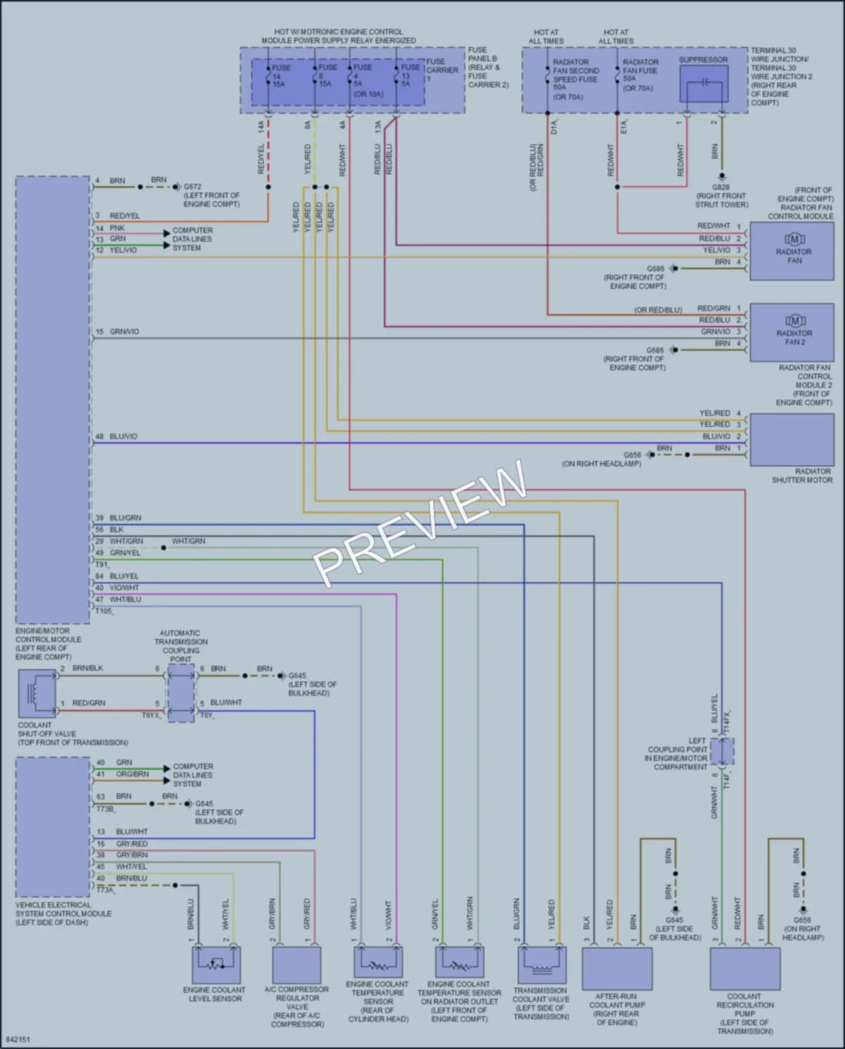 2023 Audi Q7 Cooling Fan wiring diagram preview