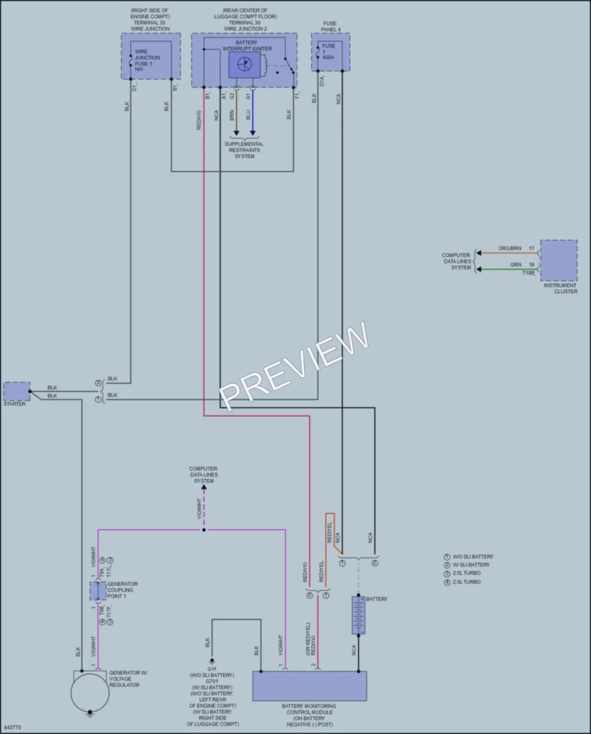 2023 Audi RS3 Starting Charging wiring diagram preview