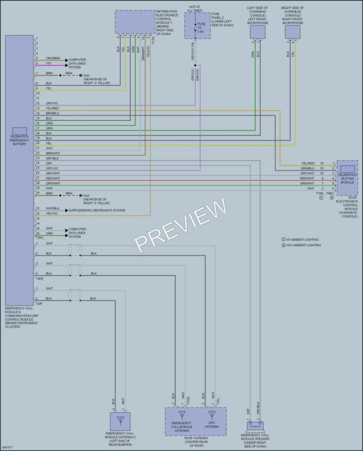 2023 Audi S3 Navigation wiring diagram preview