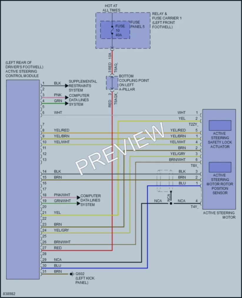 2023 Audi S4 Electronic Power Steering wiring diagram preview