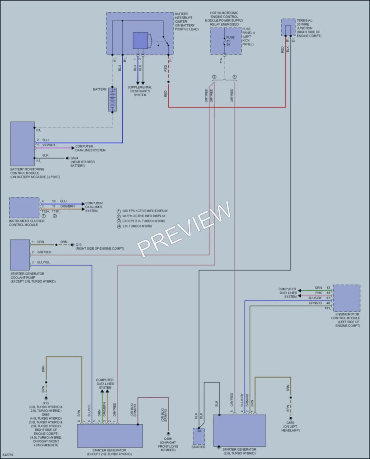2023 Audi S6 Starting Charging wiring diagram preview