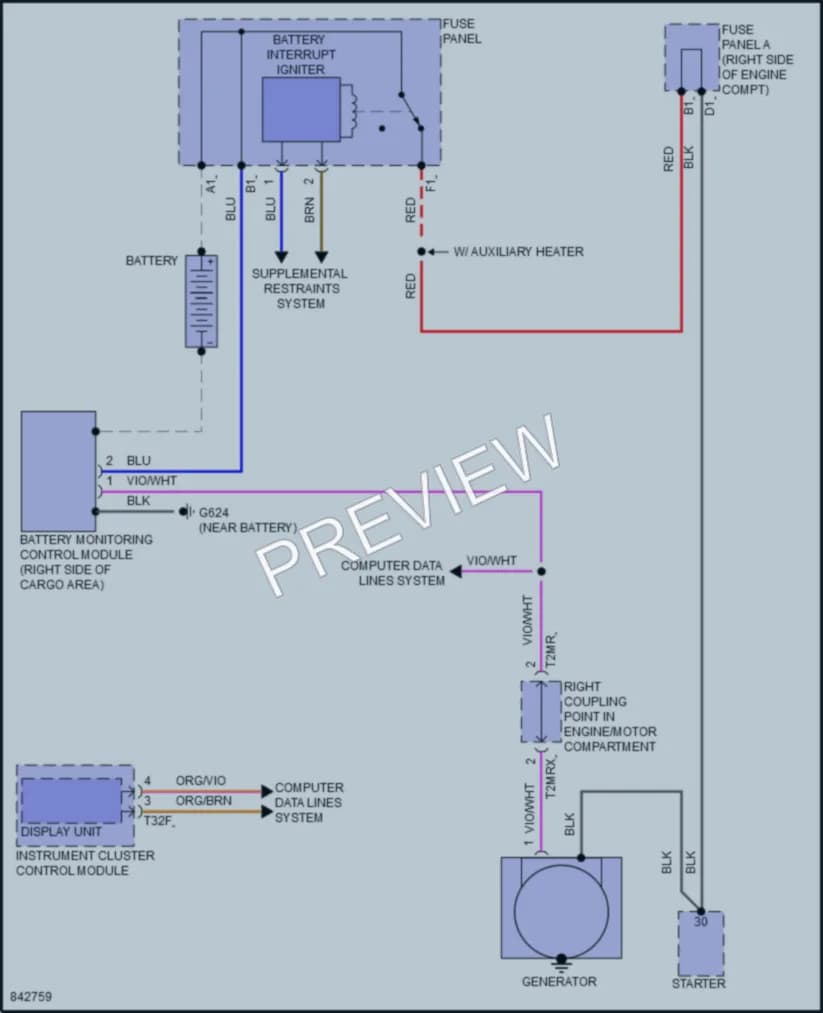 2023 Audi SQ5Sportback Starting Charging wiring diagram preview