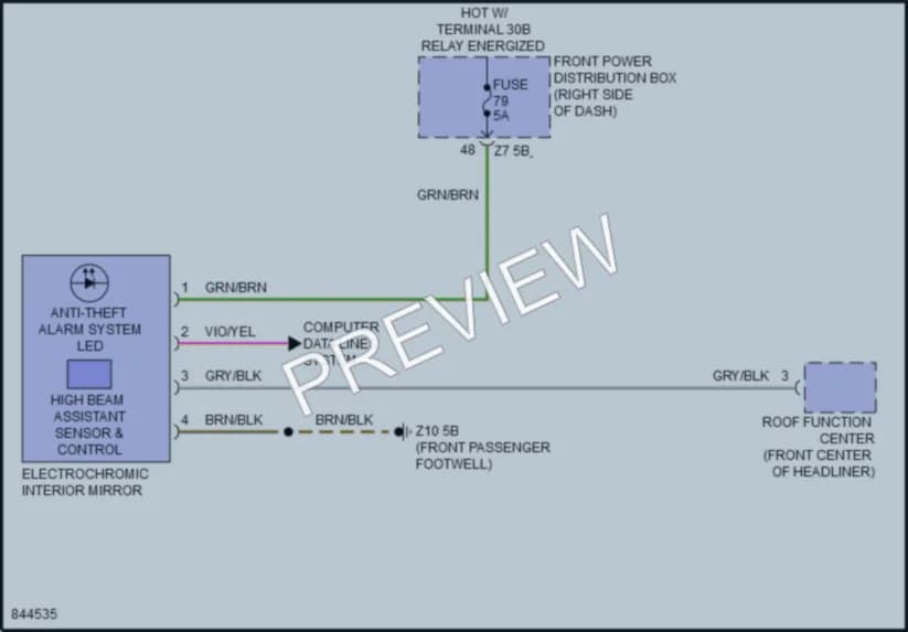 2023 BMW 228iGranCoupe Power Mirrors wiring diagram preview