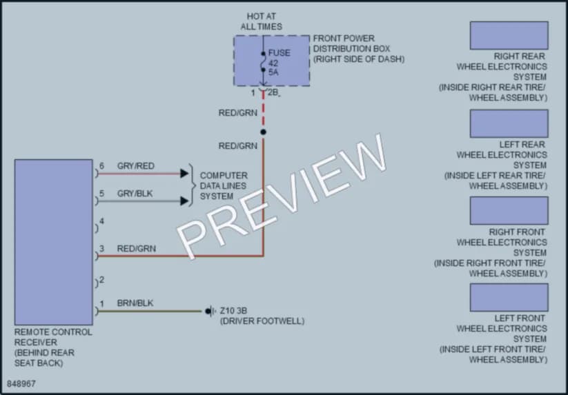 2023 BMW 228iGranCoupe Warning Systems wiring diagram preview