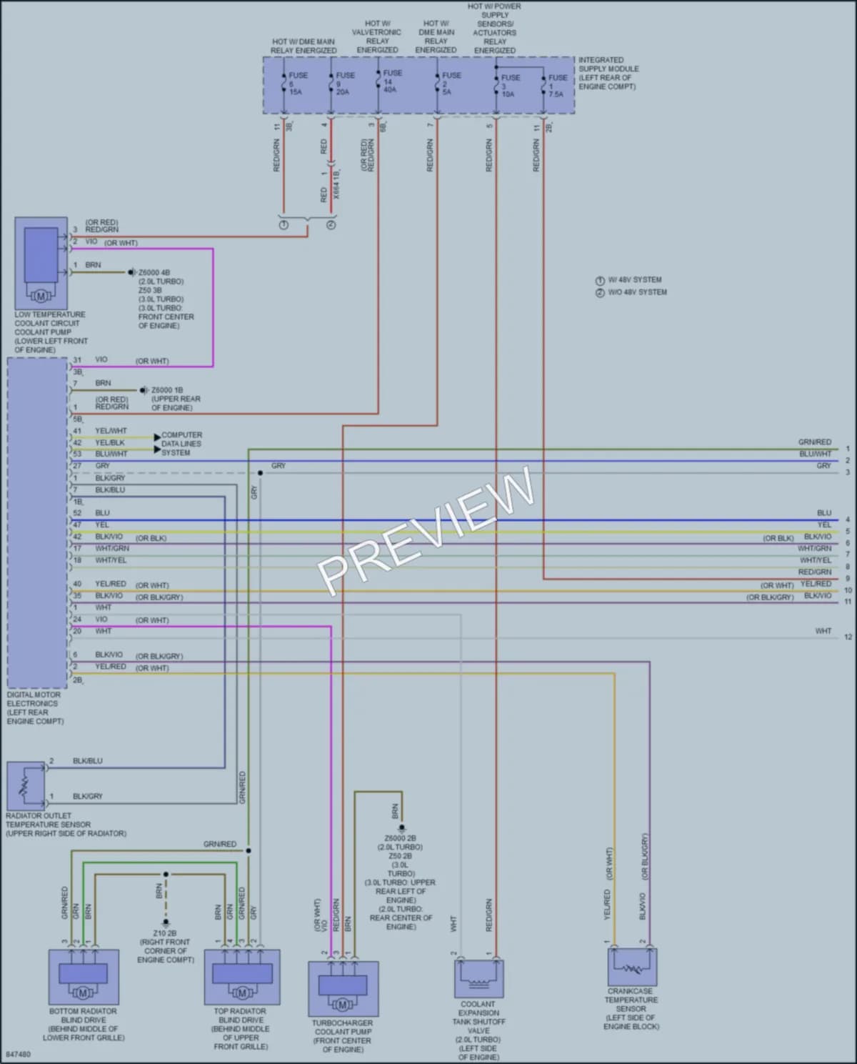 2023 BMW 230i Cooling Fan wiring diagram preview