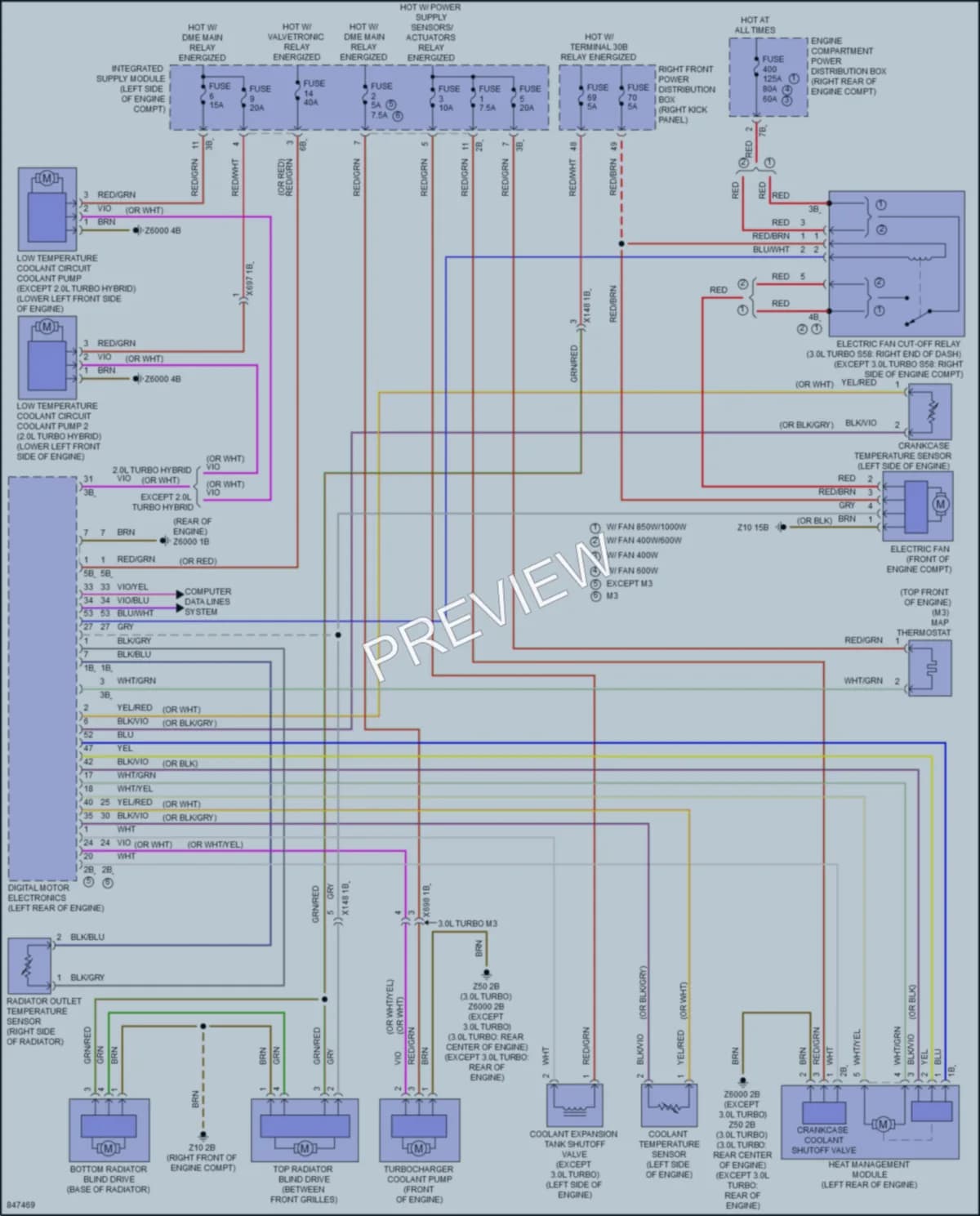 2023 BMW 330i Cooling Fan wiring diagram preview