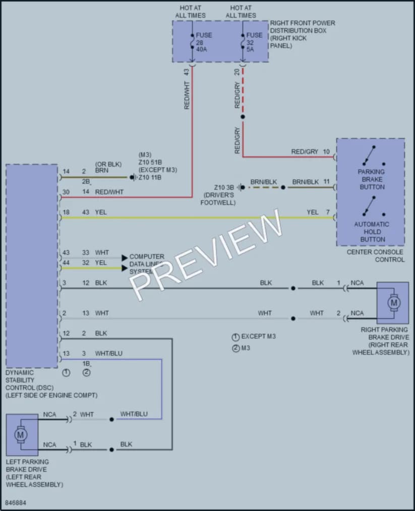 2023 BMW 330i Shift Interlock wiring diagram preview
