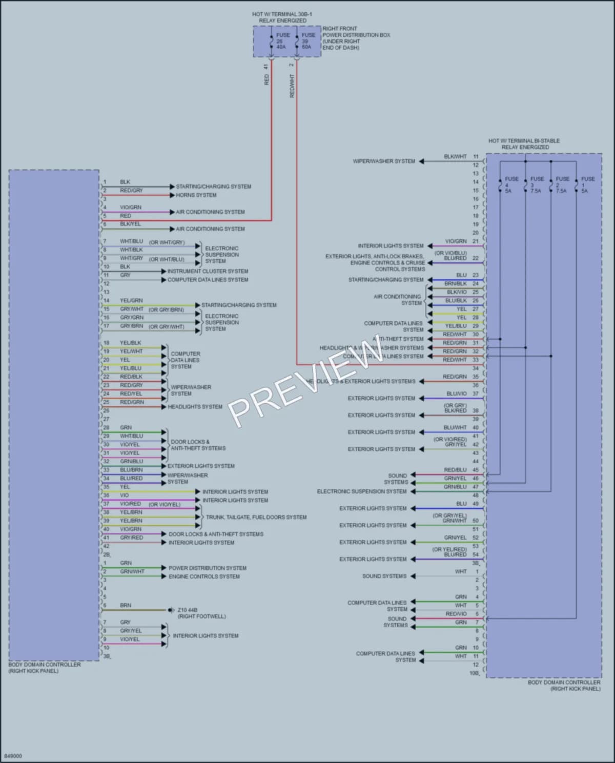 2023 BMW 430i Body Control Modules wiring diagram preview