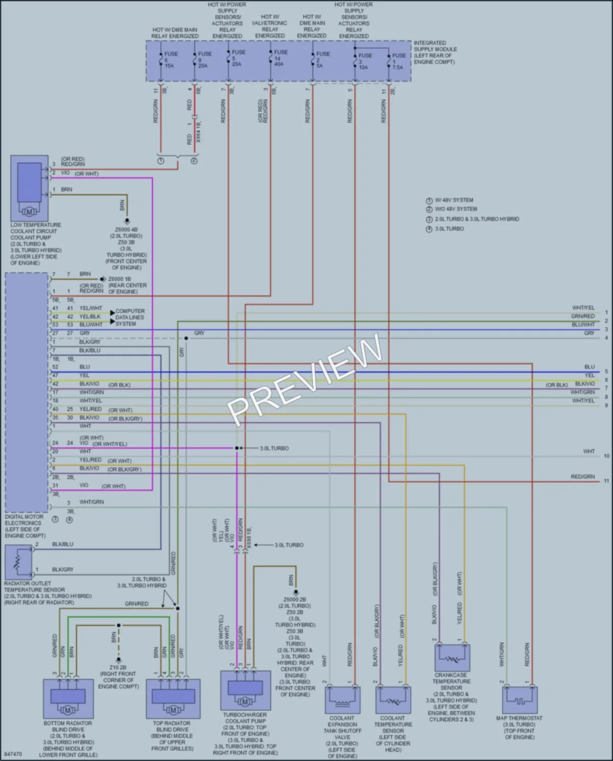 2023 BMW 430i Cooling Fan wiring diagram preview