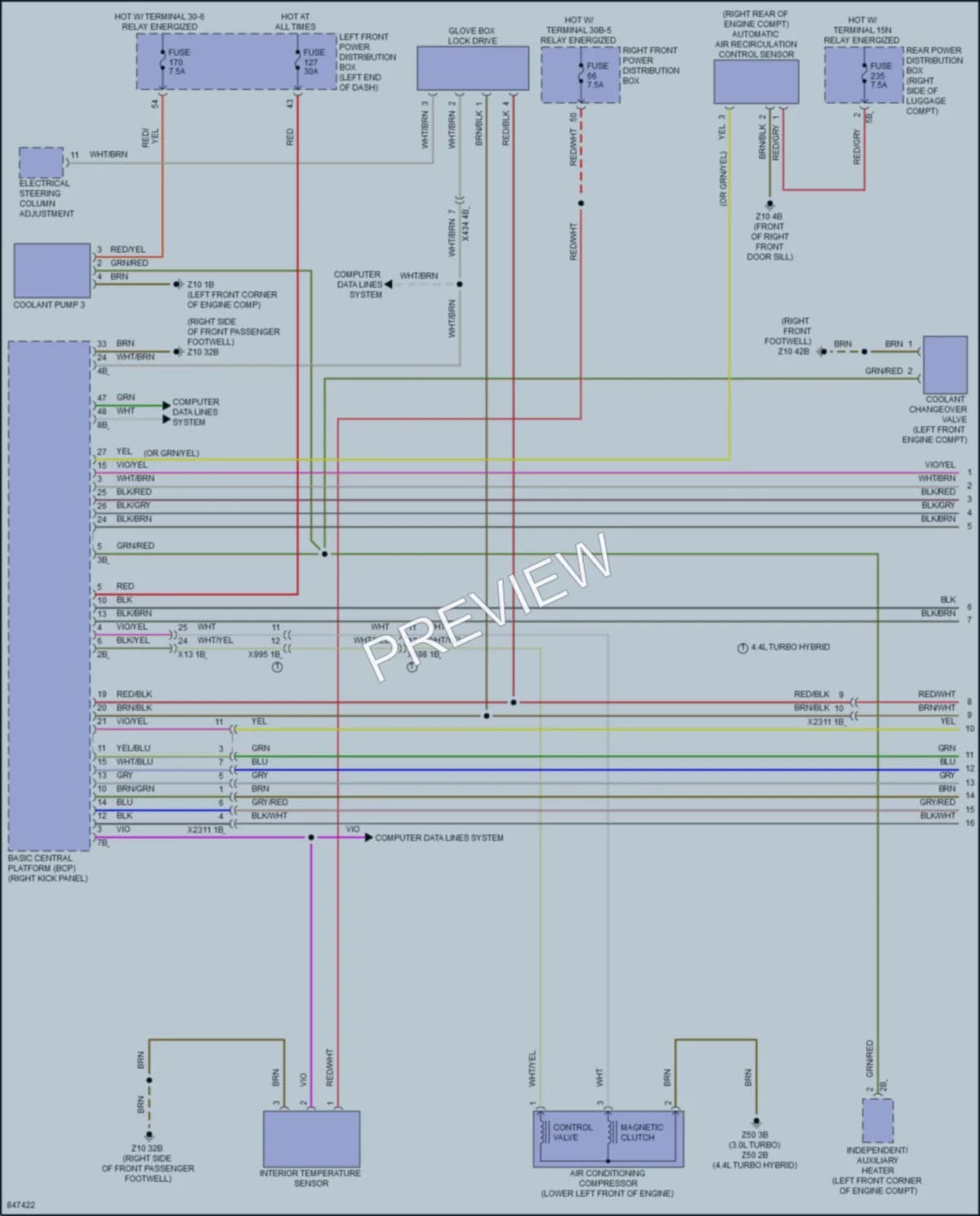 2023 BMW 760i Air Conditioning wiring diagram preview